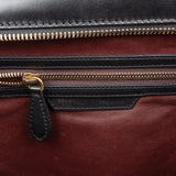 Céline Smooth Black Leather Luggage Handbag