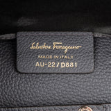 Salvatore Ferragamo Pebbled Leather Gancini Wallet On Chain Crossbody Bag