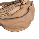 Chloé Grained Leather Marcie Saddle Zip Around Crossbody Bag