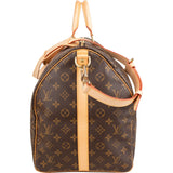 Louis Vuitton Monogram Canvas Keepall 55 Bandoulière Travel Bag