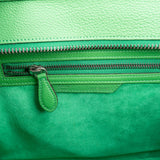Céline Green Grained Calfskin Luggage Handbag