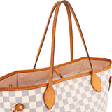 Louis Vuitton Monogram Damier Azur Canvas Neverfull MM Shoulder Bag