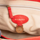 Mulberry Red Leather Alexa Satchel Handbag
