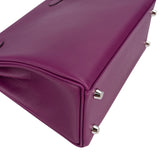 Hermès Swift Anemone Kelly Palladium 25 Sellier Handbag