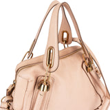 Chloé Pink Grained Leather Paraty Shoulder Bag