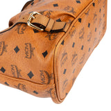 MCM Monogram Visetos Small Satchel Tote Handbag