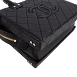 Chanel Quilted Lambskin CC Stitched Vanity Crossbody Handbag