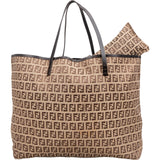 Fendi Monogram FF Nylon Tote Shopper Handbag