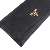 Prada Saffiano Multic Leather Continental Wallet