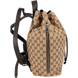 Gucci Monogram GG Canvas Drawstring Backpack