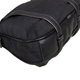 Loewe Black Leather Anagram Shoulder Bag