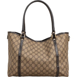 Gucci Monogram GG Supreme Crystal Tote Shoulder Bag