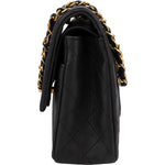 [🔄️B08 / F44] Chanel Quilted Lambskin Medium Double Flap Shoulder Bag - vintageandkickz