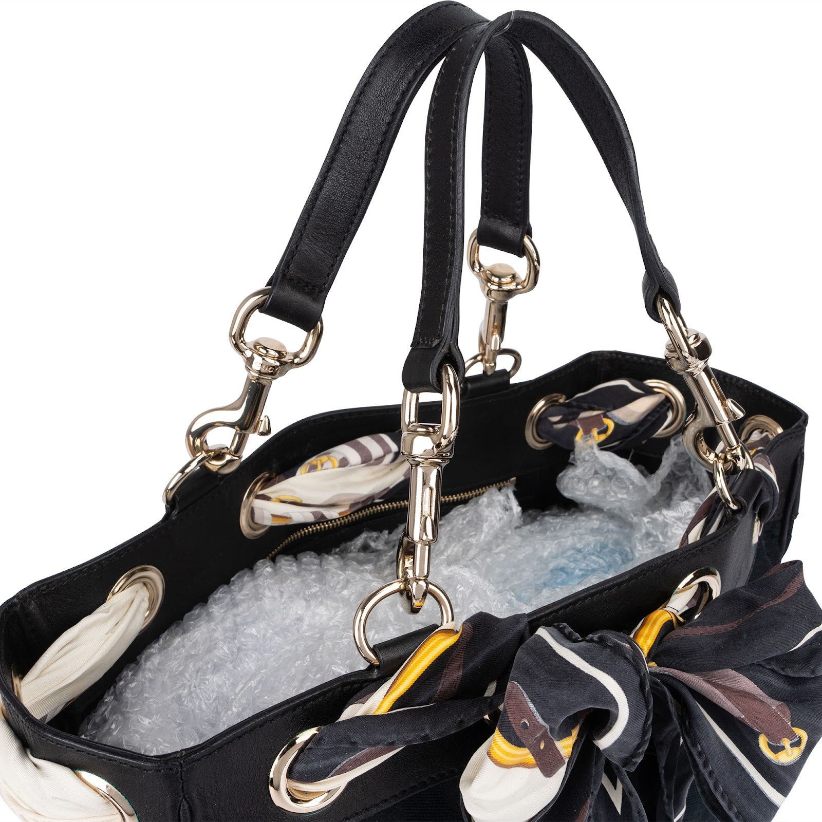 Gucci Monogram GG Canvas Positano Tote Handbag - vintageandkickz