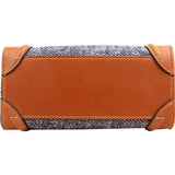 Celine Cotton & Leather Nano Luggage Handbag