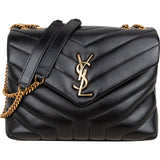 Saint Laurent Quilted Leather Small Loulou Crossbody Bag