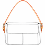 Vachetta Schulterriemen (Breit) - Viva Cité GM - vintageandkickz