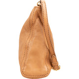 Miu Miu Light Brown Calfskin Turnlock Flap Crossbody Bag