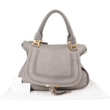 Chloé Grey Leather Marcie Handbag