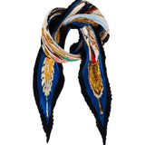 Hermès Pani La Shar Pawnee Plissé Tuch Scarf