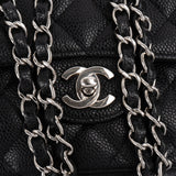 Chanel Quilted Caviar Leather Small Double Flap Shoulder Bag