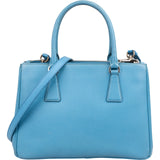 Prada Blue Saffiano Leather Galleria Handbag