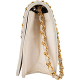 Chanel Quilted Lambskin 24K Gold Single Flap Shoulder Bag