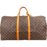 Louis Vuitton Monogram Canvas Keepall 60 Bandoulière Travel Bag