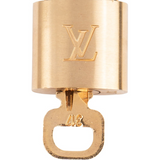 Louis Vuitton Classic Brushed Gold Lock Schloss Padlock (317)
