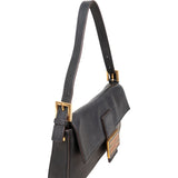 Fendi Vitello Leather Baguette Shoulder Bag