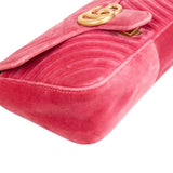 Gucci Monogram Velvet GG Marmont Crossbody Bag