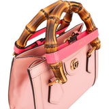 Gucci Pink Leather Diana Small Tote Handbag