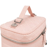 Christain Dior Cannage Embroidered Fabric DiorTravel Vanity Case Handbag