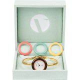 Gucci Gold Tone Change Bezel 11/12.2 Bangle Woman Watch