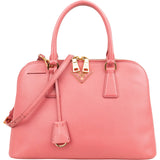 Prada Pink Saffiano Leather Promenade Handbag