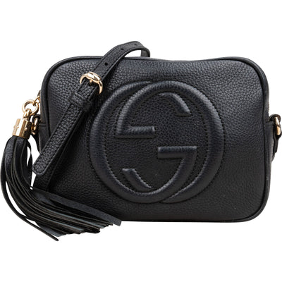Gucci Leather GG Soho Crossbody Bag