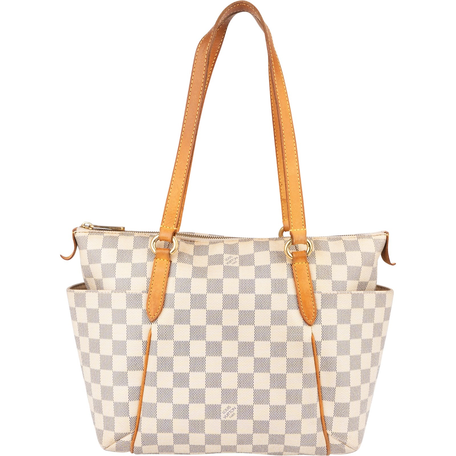 [🔄️B06 / F55] Louis Vuitton Monogram Damier Azur Canvas Totally PM Shoulder Bag - vintageandkickz