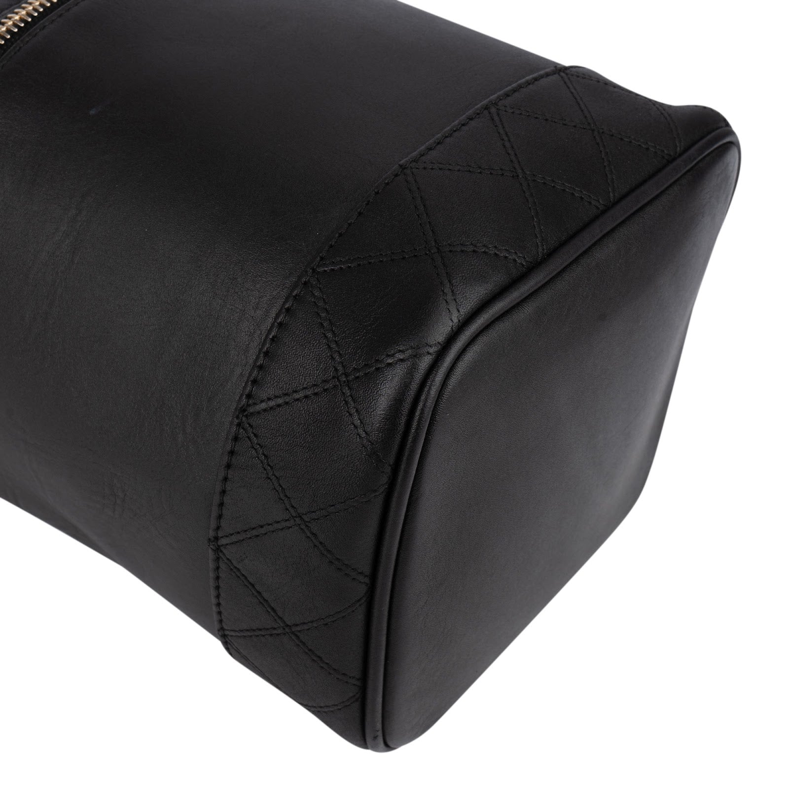 Chanel Stitching Lambskin Vanity Case Handbag - vintageandkickz