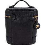 Chanel Caviar Leather CC Vanity Case Handbag
