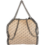 Stella McCartney Monogram Canvas Falabella Fold Over Tote Crossbody Handbag