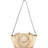 Valentino Leather Rockstud Striped Tote Shoulder Bag