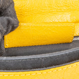 Balenciaga Yellow Leather City Bag Clutch