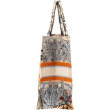 Christian Dior Embroidered Canvas Dioriviera Tropical Book Tote Handbag