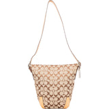 Coach Monogram Signature Jacquard Shoulder Bag