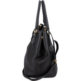 Prada Vitello Daino Leather Hobo Tote Handbag
