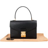 Louis Vuitton Noir Epi Leather Concorde Handbag