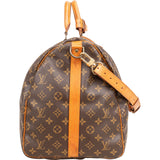 Louis Vuitton Monogram Canvas Keepall 55 Bandoulière Travel Bag