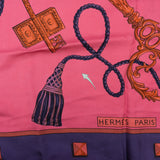 Hermès Les Clés Silk Surteint Carré 140 Tuch Scarf