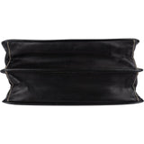 Prada Leather Contrast Stitch Flap Crossbody Bag
