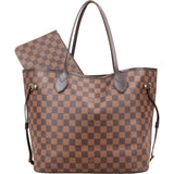 Louis Vuitton Monogram Damier Ebene Neverfull MM Shoulder Bag